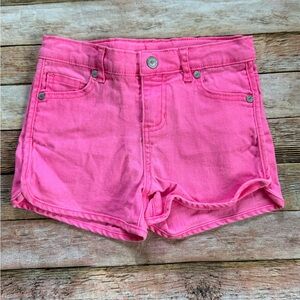 Hartstrings Bright Pink Girls' Denim Shorts